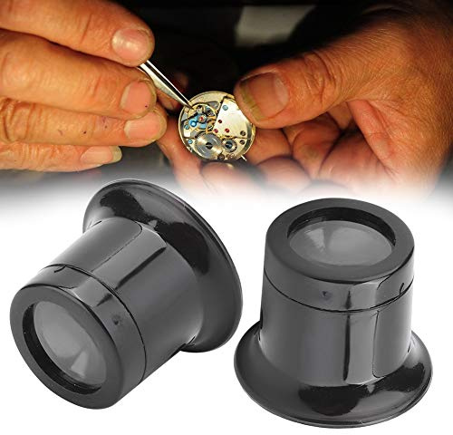 Uhrmacher Lupe, 2 Stück 3x Uhr Lupen Brillen Lupe Schmuck Werkzeugset ohne Band für Schmuck Edelsteine ​​Münzen Hobby Werkzeug