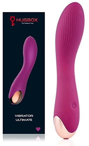 HUGBOX NEO Vibratori Donna 20 Programmi, G-Spot Vibratori, Stimolatore Clitorideo, Stimolatore Clitorideo, Giocattolo Sessuale Femminile, Giochi Erotici, Vibratore. Orgasmi veloci e multipli (Viola)