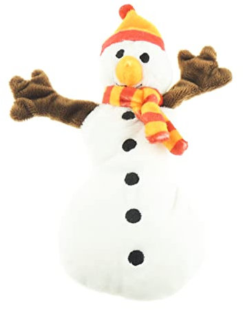 Cute Plush Soft Stuffed Fluffy Long Legs Jungle Dinosaur Animal Magnet Kids Children Whiteboards Fridge Refrigerator Christmas Birthday Gift 3 4 5 6 7 8 9 10 11 12 Years Olds (Xmas Snowman)