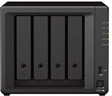 Synology DS923+ Diskstation NAS a 4 alloggiamenti (AMD Ryzen 4 thread R1600 Dual-Core 4 GB di RAM 2 x RJ-45 1GbE LAN-Port) 32 TB con Seagate IronWolf 4 x 8 TB