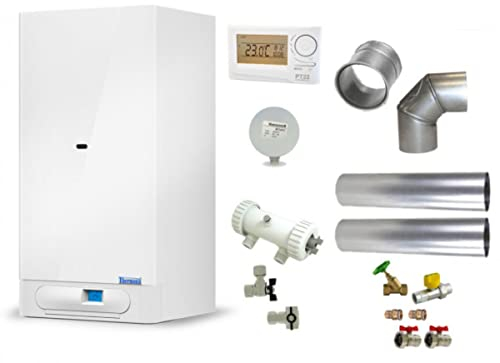 Thermona Gastherme - Komplettpaket | Heizwerttherme & Kombitherme | 20 kW | Therm 20 CXE.AA | Propan | Heizung Heiztherme