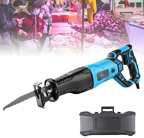 Bensåg elektrisk slaktare, 1050W 180° roterande maskinkropp, för att skära frysta köttben och skinka