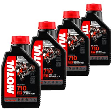 TUDETIC - Kit de 4X Aceite de Motor 710 2T 1L KT-208