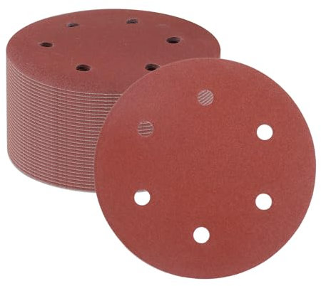 POSENPRO 30-teiliges 225 mm Schleifpapier-Set mit 6 verschiedenen Aluminiumoxid-Körnungen (100, 120, 150, 180, 240, 320) für Trockenbauschleifer