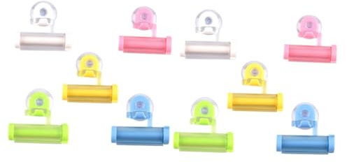 Gatuida 10 Pièces Distributeur De Presse-dentifrice Pince à Clé Tube Presse-tube De Dentifrice Presse-rouleau De Dentifrice Presse-purée Pour Le Visage Lait Brancher