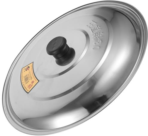 Luxshiny Coperchio Universale per Pentole E Padelle Padelle Coperchio per Padella in Acciaio Inossidabile Cm Coperchio per Padella di Ricambio Coperchio per Padella con Maniglia A