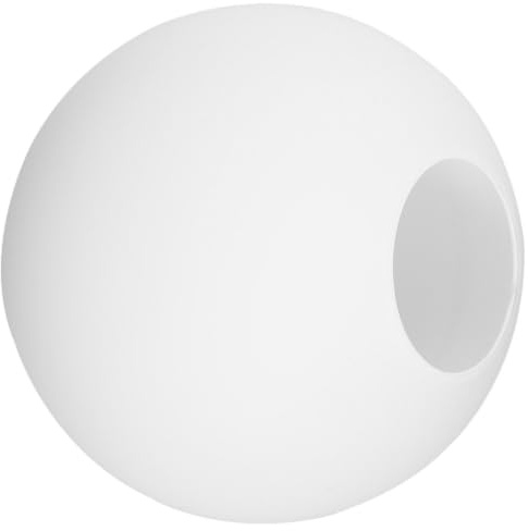 Kichvoe Ersatz-Glaskugel-Lampenschirm Rund E27 13 Cm Opal-Weiß Kugel-Lampenschirm Für Pendelleuchte Lampe Wandleuchte