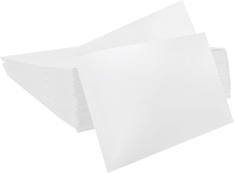 sourcing map 200 bolsas de papel kraft para sándwich, 6.7 x 6.7 pulgadas, a prueba de grasa, bolsas de papel para galletas, bolsas de almuerzo para el hogar, panadería, panadería, pan, color blanco