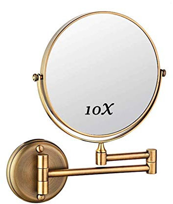 BIQSYVTM Meuble de Salle de Bain, Meuble-lavabo Double Face de 20,3 cm avec Rotation à 360 °, Parfait for Une Coiffeuse de Chambre ou Un Meuble de Salle de Bain.(Antique Color)