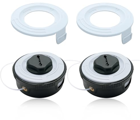 2PC Tête Autocut C3-2 avec capot supérieur pour STIHL tondeuses à gazon FSA 57, FSE 52 Tête AutoCut C 3-2 pour bobines de tondeuse à gazon Accessoires pour tête de tondeuse à gazon C3-2