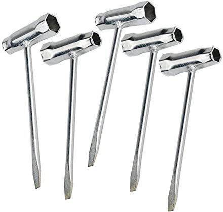 BWBVHRHZY 5Pcs Chainsaw Scrench Replacement Combination Screwdriver And Wrench 13-19 Mm Chainsaw Wrench Scrench T Wrench