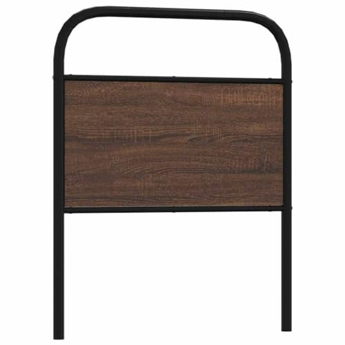 XINCXIN Kopfteil, Bett kopfteil wandkissen wandpolster schlafzimmermöbel modern headboard for Bed Braun Eichen-Optik 80 cm Stahl und Holzwerkstoff