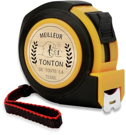 LSVGSAK Cadeau de Tonton Meilleur Mètres à ruban Cadeau Tonton Anniversaire Noel Cadeaux Homme Cadeaux Noël Retraite Cadeaux Personnalisable de Fin d'Année Nouvel An Saint Valentin Résistant Pratique