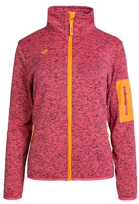 Izas SAMAUN Chaqueta Polar de Punto para Mujer, Calidez y Confort, Cuello Alto, Bolsillos con Cremallera, Interior Perchado, Ideal para Actividades Outdoor y Uso Diario