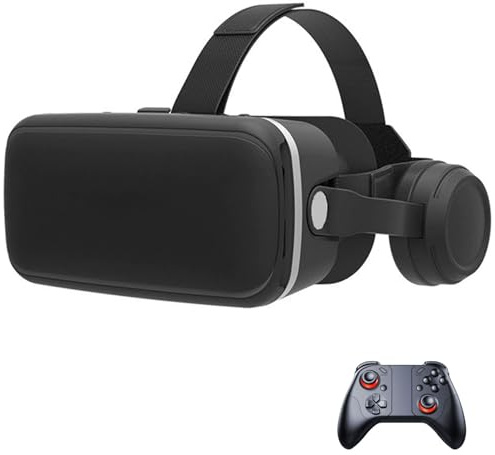 VR Brille, 3D Virtual Reality Headset Mit HD-Anti-Blaulicht-Linsen, VR Glasses Augenschutz Brille PC Unterhaltung, für iPhone Samsung Android 4,7–7,2 Zoll(C)