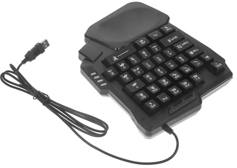 ELAYARD Clavier Mécanique Fonctionnement Précis Noir Rétroéclairé 35 Touches Gaming en Abs et Utilisation Pratique pour Home et Jeux pour Joueurs Jeunes