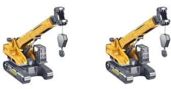 2 set of Construction Vehicle Toy Construction Cranes for Ages 3+ Boys Girls Children