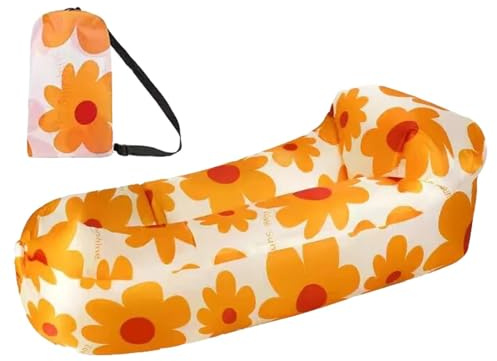 Générique Aufblasbares Sofa | Strandliege Air Sofa – Tragbares Luftsofa wasserdicht und praktisch für Pool, Camping, Park, Vergnügungsfahrt