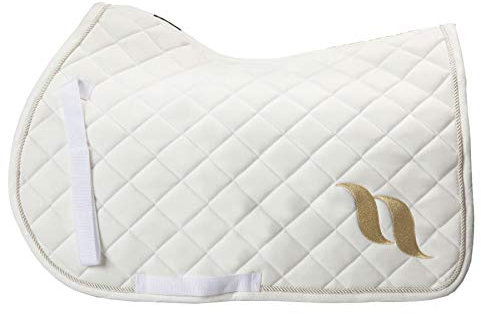 Back on Track® Embroidery Collection Schabracke Jump schwarz oder Weiss (Pony, Weiss)
