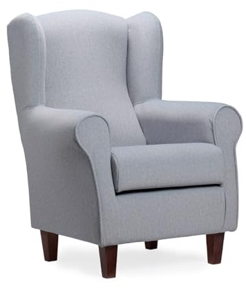 Gasten a gusto Sillón Butaca Orejera - Tela Antirañazos Ideal para Gatos | Fácil Limpieza y Tratamiento Antimanchas | Medidas: 103x74x78 cm | Disponible en Gris y Crema