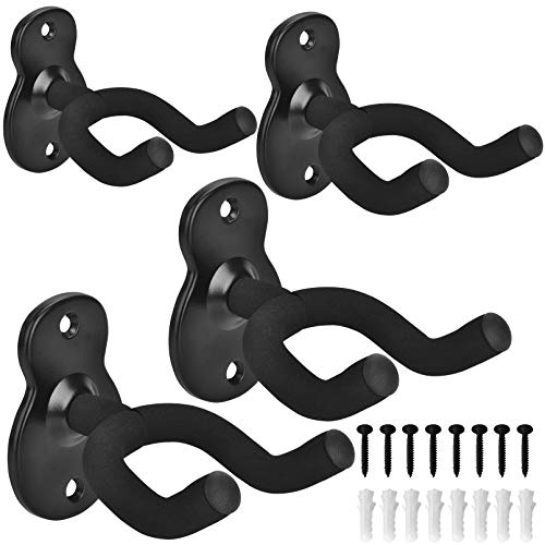 MOREYES Gitarrenhalterung Wand, Gitarrenhalter für die Wand mit drehbarem Soft Pad Yoke U-förmiger Gitarren Wandhalterung für gitarre, Bass, E-Gitarre