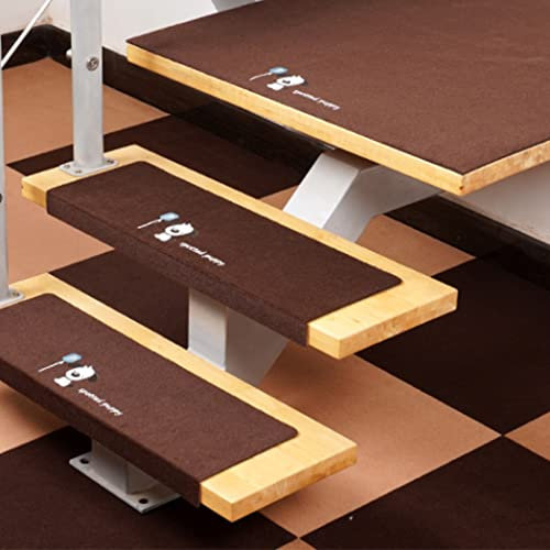 JYMYGS 25 x 60CM Stufenmatten innen 15 stück Antirutschstreifen Treppe Set,treppenstufen matten rechteckig selbstklebend zuschneidbar,Treppenteppich für Kinder,Älteste und Haustiere,braun