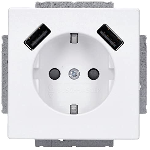 Voltking Busch-Jaeger 20 EUCB2USB-884 SCHUKO®-/2x USB-Steckdose Studioweiß matt 2CKA002011A6277