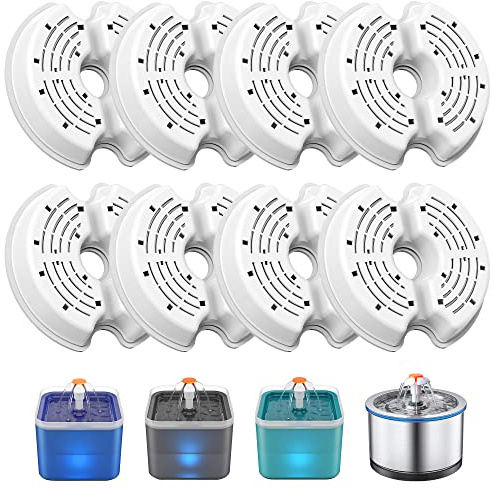 NICREW Filtros de Repuesto para Fuente 2 L, Paquete de 8 Piezas