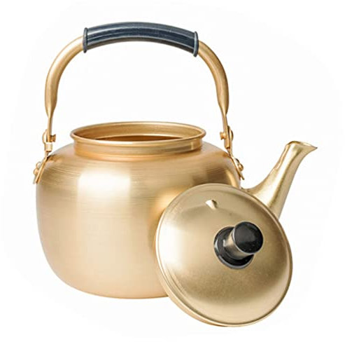Bollitore da tè in alluminio, tradizionale vino di riso, teiera, diffusore, anti-perdite, aceto, latte, tè, bottiglia per la casa, barbecue, 4 litri little surprise