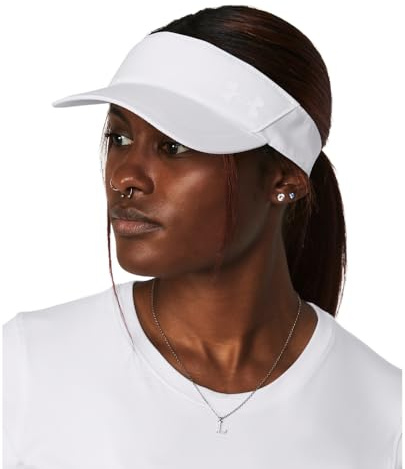 Under Armour Iso-chill Launch - Visera para correr para mujer, (100) blanco/blanco/reflectante, Talla única