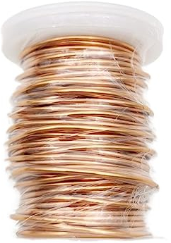 0,13 mm 0,25 mm 0,51 mm 1 mm 1,25 mm Kupferdraht Kupferspule Kupferdrahtwicklung 100 g (Color : Brass, Size : 1.0mm)