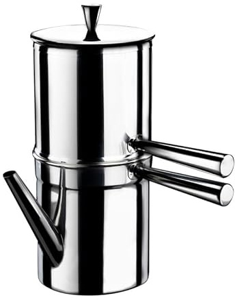 ILSA Caffettiera Napoletana, Induzione, Acciaio Inox 18/10, Tazze 9