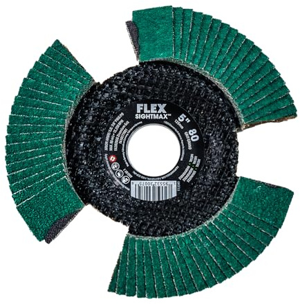 FLEX SightMAX Fächerscheibe, Körnung 80, 12,7 cm, Typ 29 – FA302008