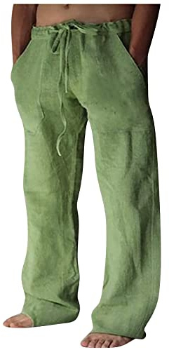 VDDTAGAM Haremshose Hose Herren Jogginghose Herren Anzughose Herren Jogginghose Dünner Stoff Herren Performance Pants Herren Herren-Cargohosen Cargohosen Für Herren Sommer Herren Herre(Green,XXL)
