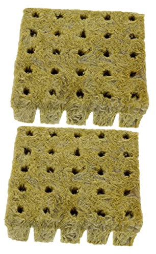 Parliky Blocs de Germination Hydroponiques 25x25x40 Mm pour Jardin Hors-Sol, Kit 50 Pièces pour Semis et Bouturage, Substrat Compressé Naturel, Sol Nutritif, Culture Balcon et Potager