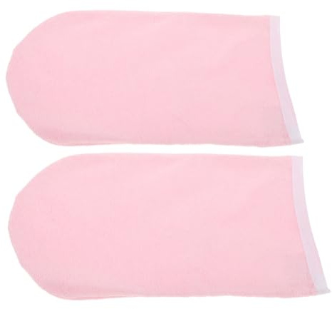 Healvian 2 Stück Paraffinwachshandschuhe 25x15cm Wachs Spa Handbedeckungen mit Wiederverwendbare Feuchtigkeitshandschuhe für Handpflege und Paraffinbad Spa Schönheit