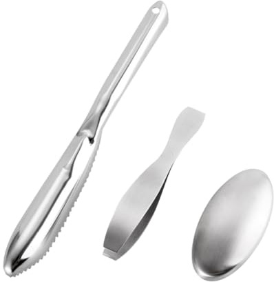 Alipis Escamadores Inoxidable Raspador De Pescado Profesional Limpiador De De Pescado Utensilio De Cocina