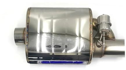 DZSYINGLONGSM Endrohre Universal 63mm (2,5 Zoll) Autoauspuffrohr Vakuumpumpe Variables Ventil Schalldämpfer Fernbedienung Edelstahl Auspuff Endrohr(Muffler D)
