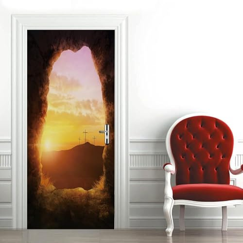 Türaufkleber Türtapete Türbilder Türposter Selbstklebend 3D 77 X 200 Cm Pvc Wasserdicht Abnehmbare Wandbilder Für Schlafzimmer Haus Bad Wc Büro Dekoration - Türwandaufkleber -215452-49732
