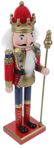 PRETYZOOM Schiaccianoci Soldato in Legno Figurine Tradizionali Dello Schiaccianoci Per Decorazioni Da Tavolo Natalizie Bambole Di Babbo Natale e Soldati Per Arredamento Festa