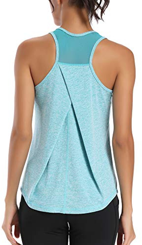 Dawnrole Damen Sport Tank Top Ärmelloses Leichte Fitness Top Yoga Oberteile