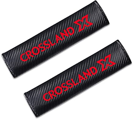 SDUEYZS 2 Pièces Rembourrage de Ceinture de Sécurité, pour Opel CROSSLANDX Protege Ceinture Voiture Ceinture Confortable IntéRieur Accessoires,Red