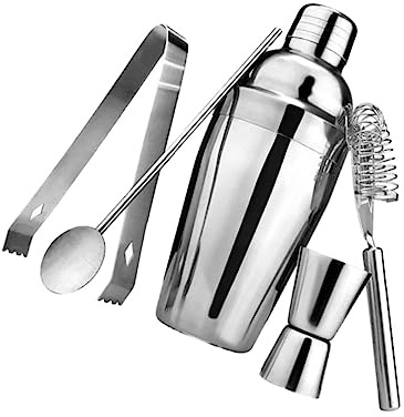 EXHUMKY 5piezas Coctelera Accesorios para Coctelería Herramientas para Coctelería Medidor De Cócteles Medidor De Duraderos Coctelera para Cócteles