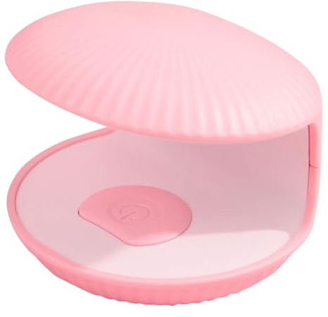 Beatifufu Lámpara LED para Uñas Portátil con USB Secador de Esmalte de Gel Luz UV para Manicura para Casa y Salón Rosa con Cable