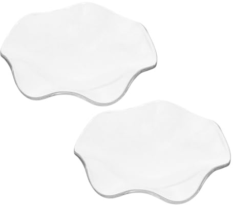 PENIKOKO 2 pezzi Piatti in Vetro Trasparente per Essenziali Contenitori Resistenti e Riutilizzabili per Aromaterapia in Spa e Saloni Bellezza