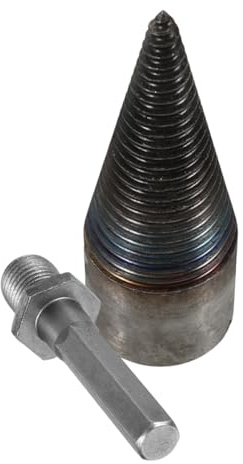 Kisangel Punta da Trapano per Spaccalegna da 42 MM Manico Esagonale, Utensile per Legna da Ardere Resistente per Impieghi Gravosi, Accessorio per Trapani Elettrici Portatili in Cantiere e