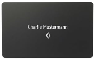 Personalisierte NFC-vCard, digitale Visitenkarte mit NFC, PVC, 85,6 x 54 mm