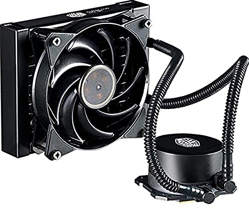Cooler Master Dissipatore A Liquido Masterliquid Lite 120 Cpu Pompa Dissipazione Doppia E Ventola Aria Da 120 Mm, Nero,120