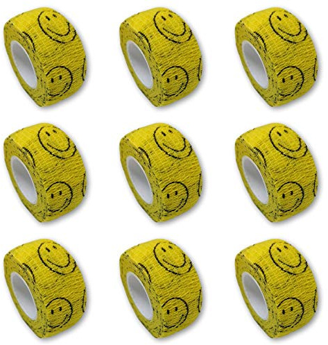 EKNA set med 9 plåster för barn | fingerbandage | gipsbandage | plåster utan klister - Med valfritt motiv - 2,5 cm x 4,5 m - elastiskt, vattenavvisande, sammanhållande