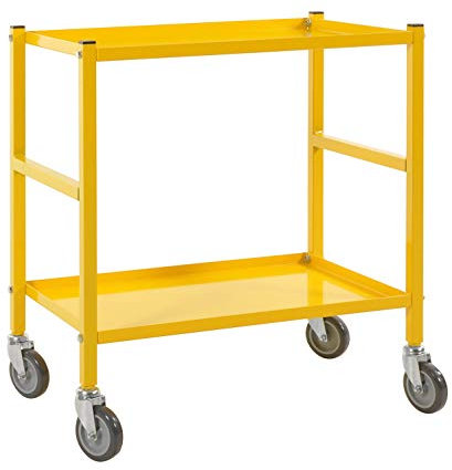 Tischwagen Transportwagen Werkstattwagen Etagenwagen Rollwagen | Kommisionierwagen mit 2 Böden Passend für Boxen mit der Abmessung 600x400mm
